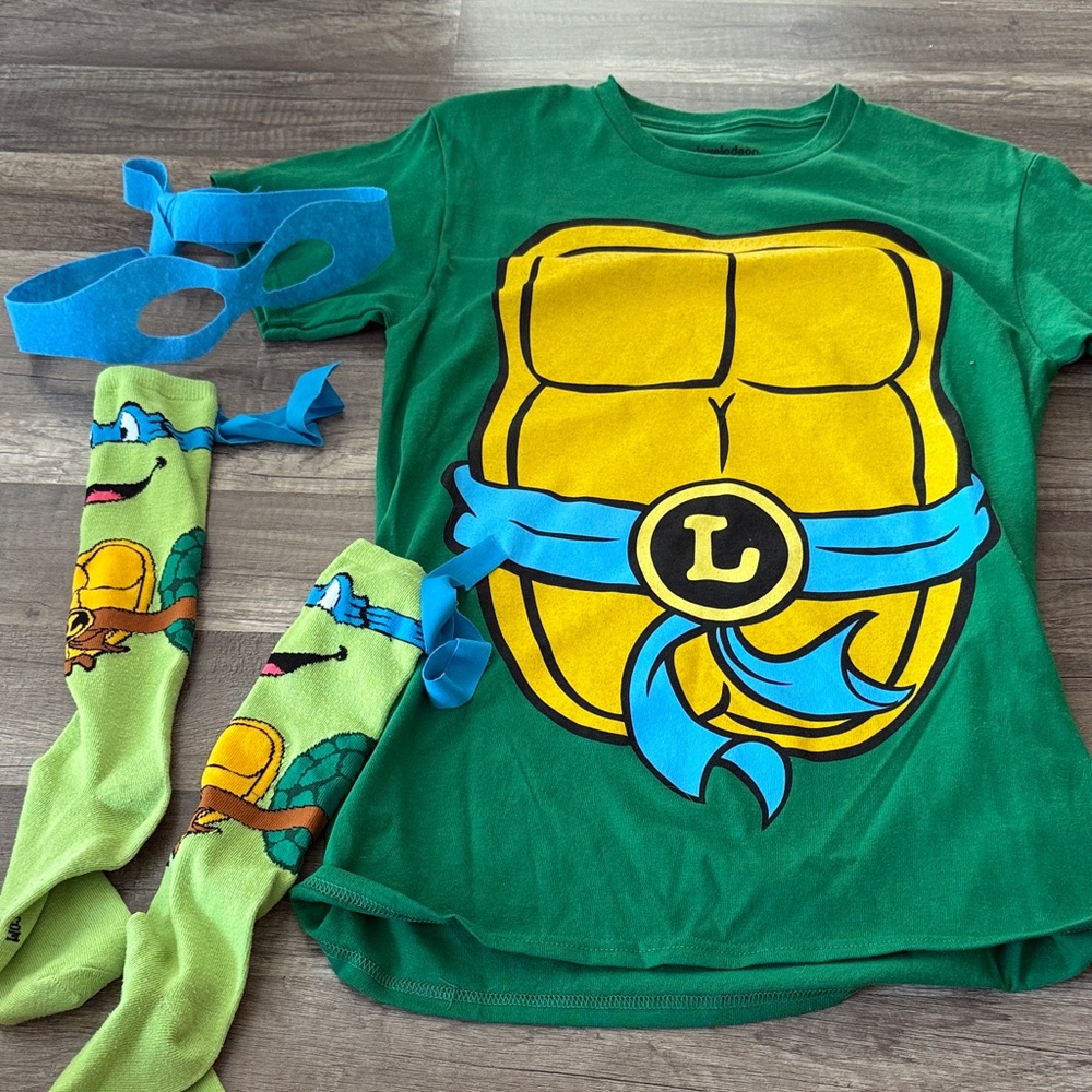 Ninja Turtle Costume Set - Green and Blue